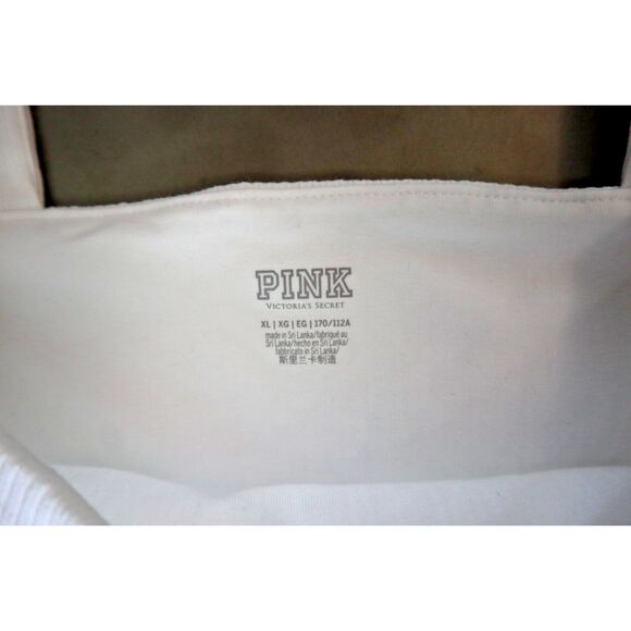 PINK  x Victoria's Secret Women's Sz XL White Ribbed Square Neck Active Dress - Picture 4 of 13